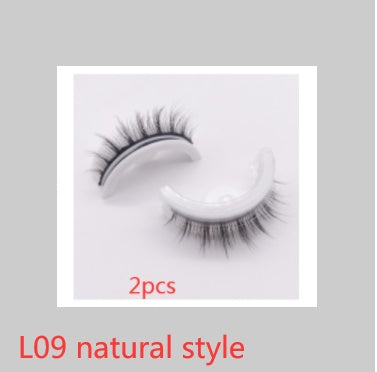 Reusable 3D Mink Lashes Natural False Eyelashes Self Adhesive Fake Glue Free Makeup Eyelash Extension Silk Reusable 3D Mink Lashes Natural False Eyelashes Self Adhesive Fake Glue Free Makeup Eyelash Extension Silk